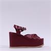 Marco Moreo Buenos Aires Platform Sandal - Burgundy Leather